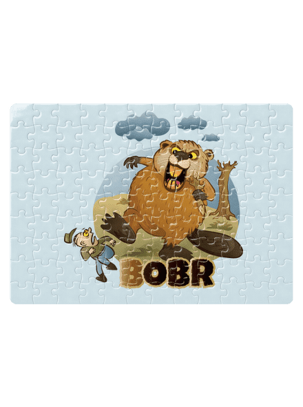 Bobr obr puzzle White