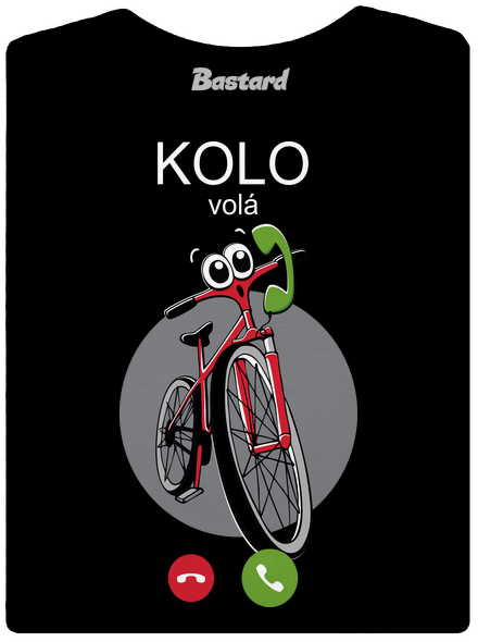 Kolo volá dámské tričko s lemem Black