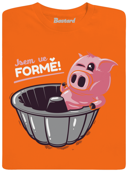 Ve formě pánské tričko Orange