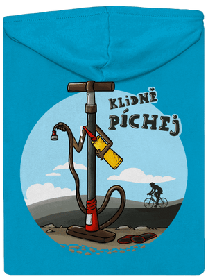 Klidně píchej dámská mikina na zip Blue Atol