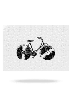 Gramofonové kolo puzzle White