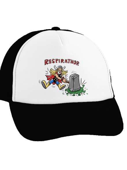Respirathor kšiltovka truckerka Black cap