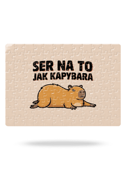 Jak kapybara puzzle White