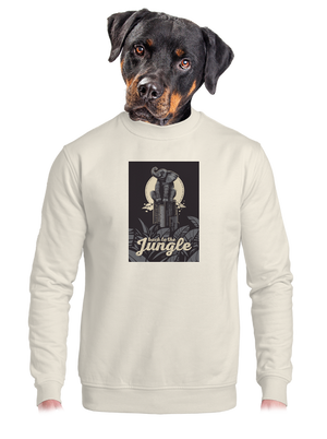 unisex mikina bez kapuce