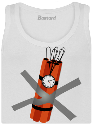 Dynamit dámské tílko klasické White