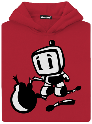 Bomberman dětská mikina klokanka Fire Red