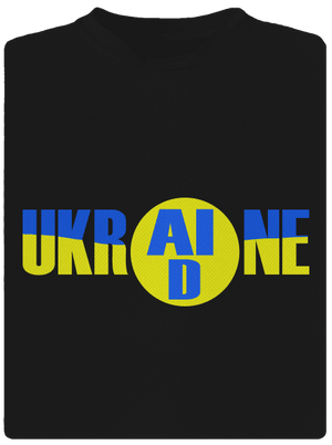 Ukrajina - AID dětské sportovní tričko Black