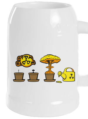 Atomový květ půllitr White