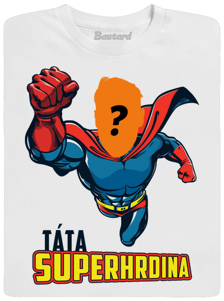 Táta superhrdina pánské tričko White