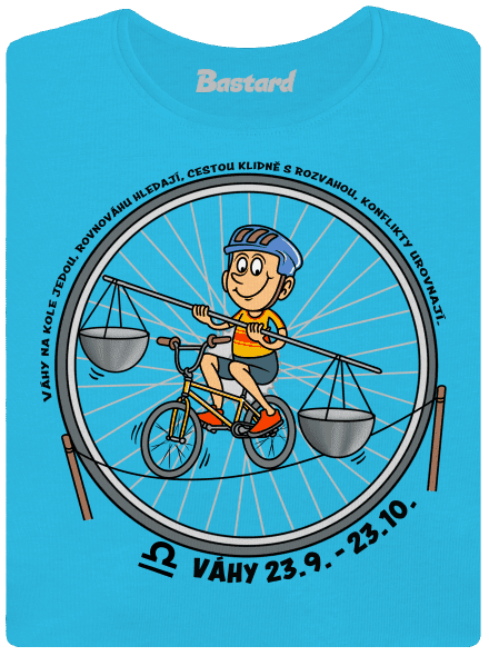 Cyklistický horoskop: Váhy dámské tričko Blue Atol