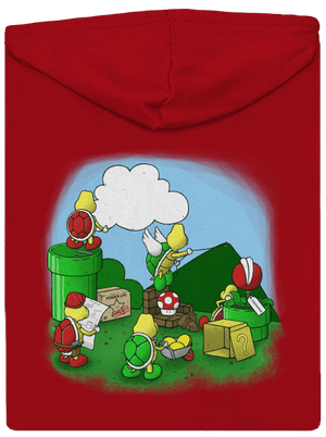 Jak se staví nový level? pánská mikina na zip Red