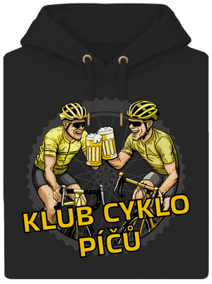 Klub cyklo píčů unisex mikina premium Dark Black