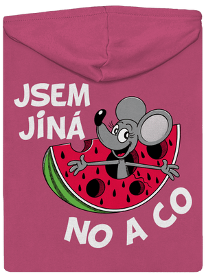 Jsem jiná dámská mikina na zip Magenta