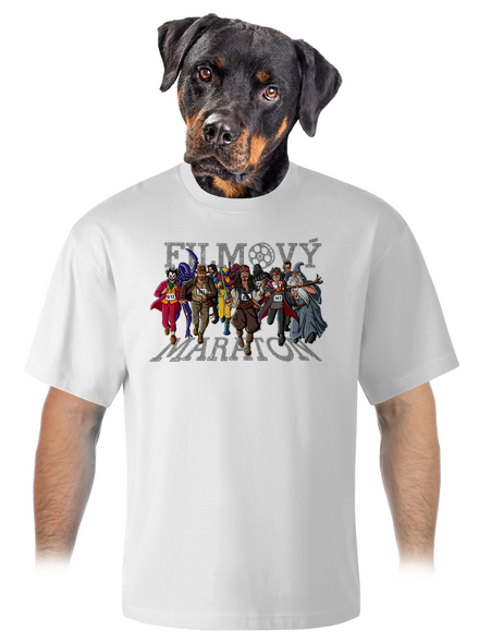 Filmový maraton unisex tričko oversized White