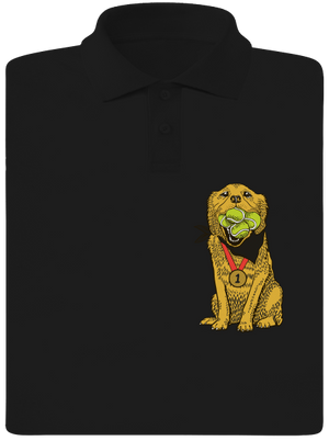 Zlatý retrívr pánská polokošile Black