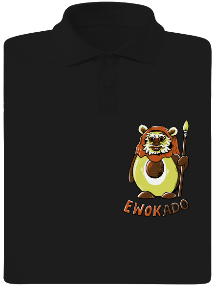 Ewokado pánská polokošile Black