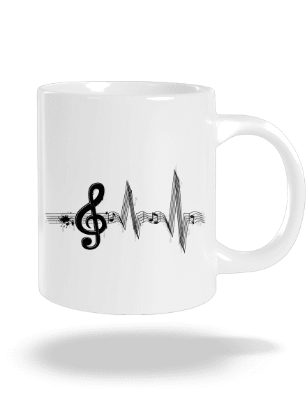 Žiju muzikou velký hrnek White