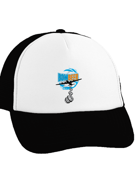 BomBeer kšiltovka truckerka Black cap