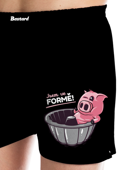 Ve formě pánské trenky Black