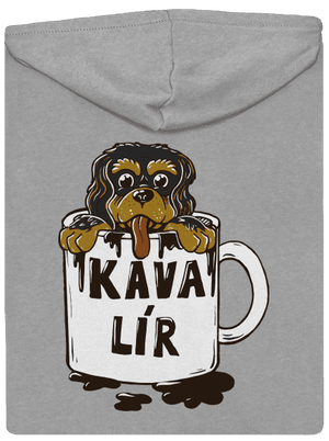 Kávalír pánská mikina na zip Light Melange