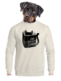 unisex mikina bez kapuce
