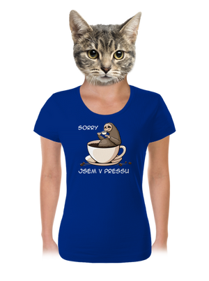 V pressu dámské tričko Royal Blue Mal