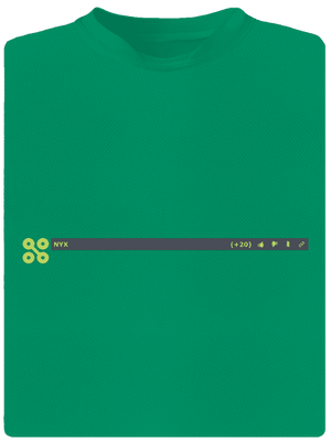 NYX lišta dětské sportovní tričko Kelly Green Mal