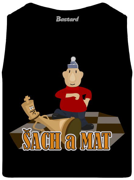 Šach a Mat pánské tílko Black