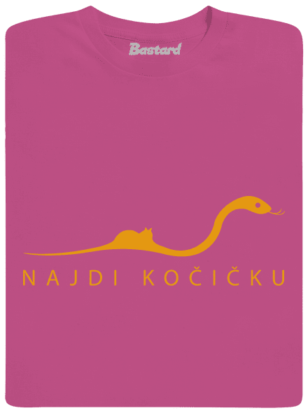 Najdi kočičku dětské tričko Fuchsia