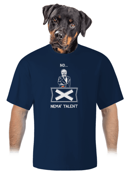 Cimrman: Nemá talent unisex tričko oversized Midnight Blue