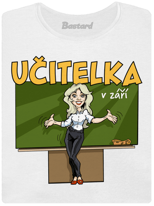 Učitelka v září dámské tričko White