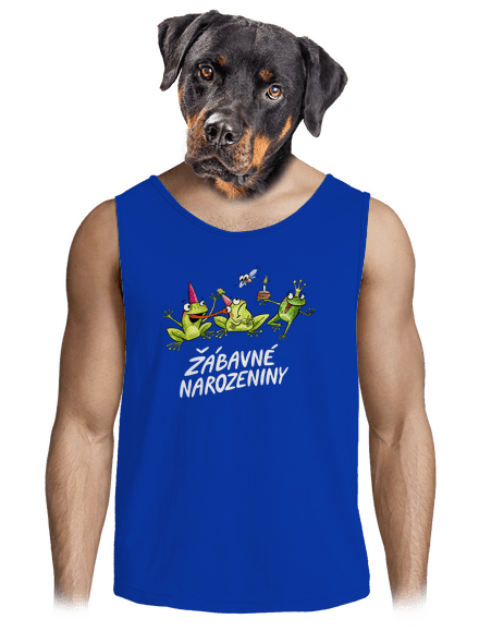 Žábavné narozeniny pánské tílko Royal Blue