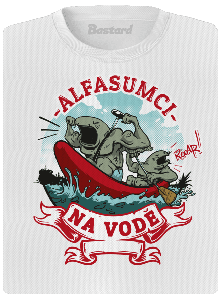 Alfasumci na vodě dámské sportovní tričko White