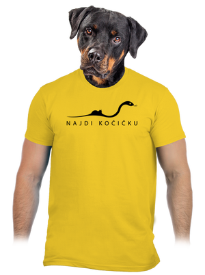 Najdi kočičku pánské tričko Gold