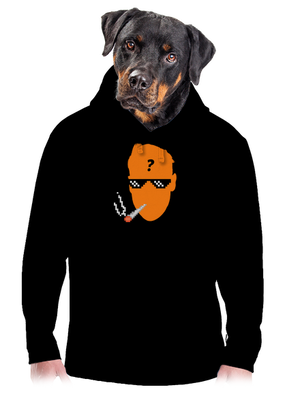 Thug life pánská mikina klokanka Black