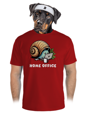 Šnekův home office pánské sportovní tričko Red Mal