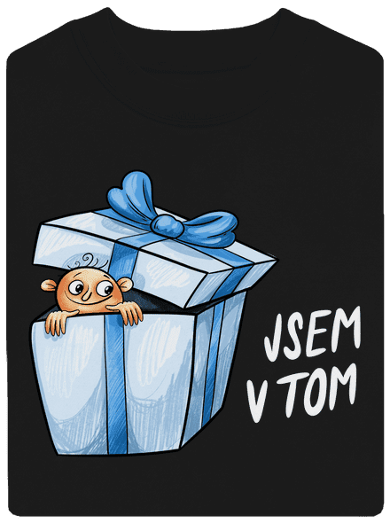 Jsem v tom unisex mikina bez kapuce Black