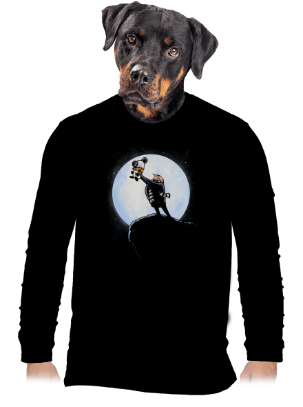 Mimoní král pánské dlouhý rukáv Black