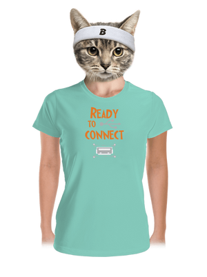 USB připojení dámské sportovní tričko Mint Mal