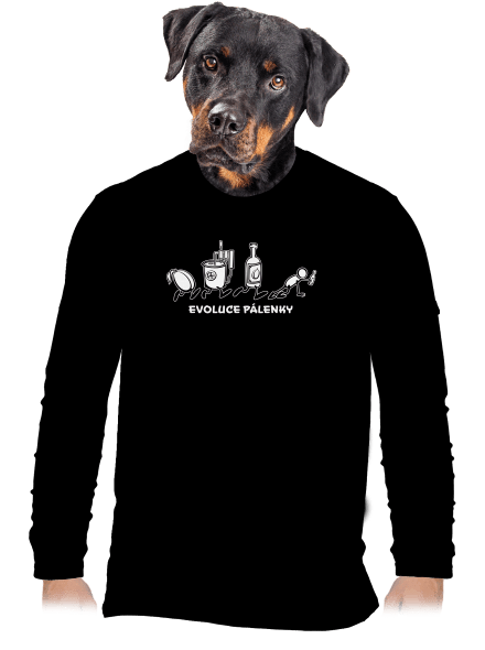 Evoluce pálenky pánské dlouhý rukáv Black