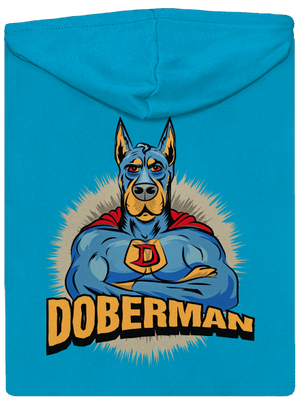 Doberman dámská mikina na zip Blue Atol