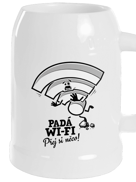 Padá wi-fi půllitr White