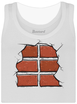 Cihličky dámské tílko klasické White