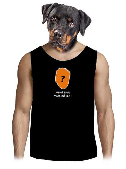 Tvoje hlava pánské tílko Black