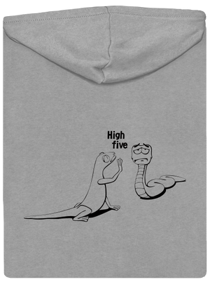 Omalovánka: High Five pánská mikina na zip Light Melange