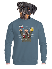 unisex mikina bez kapuce