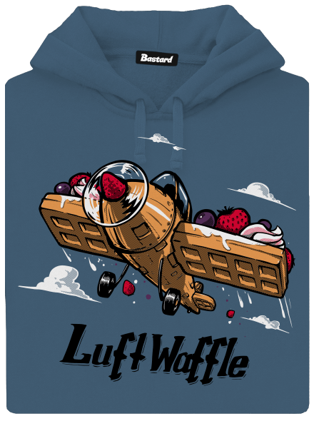 Luftwaffle dámská mikina klokanka Denim