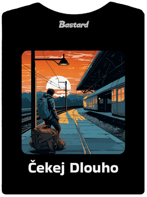 Čekej dlouho dámské tričko Black