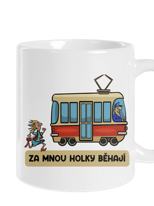 Za mnou holky běhají klasický hrnek White