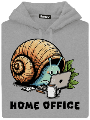 Šnekův home office pánská mikina klokanka Light Melange
